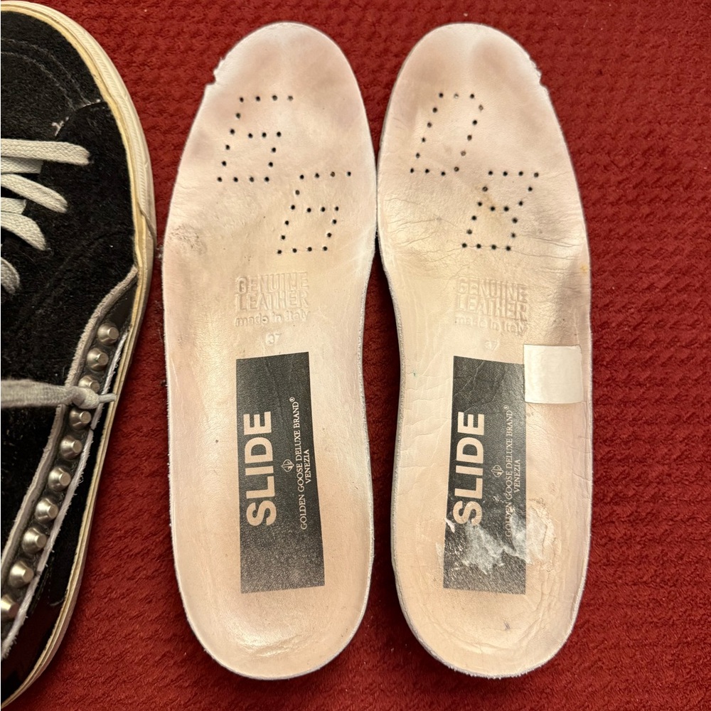 Golden Goose Black Studded Slides - Picture 6 of 8